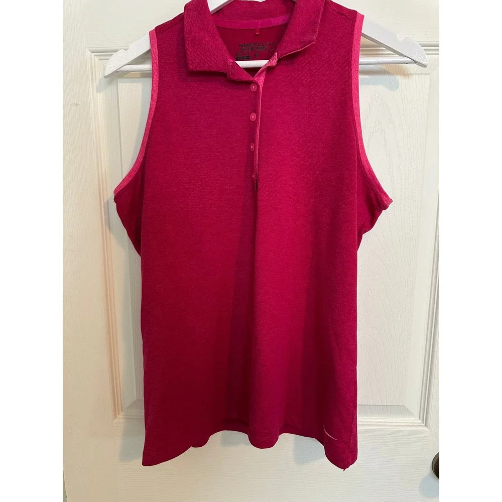 Nike Golf‎ Sleeveless Polo Women's Pink Size Large